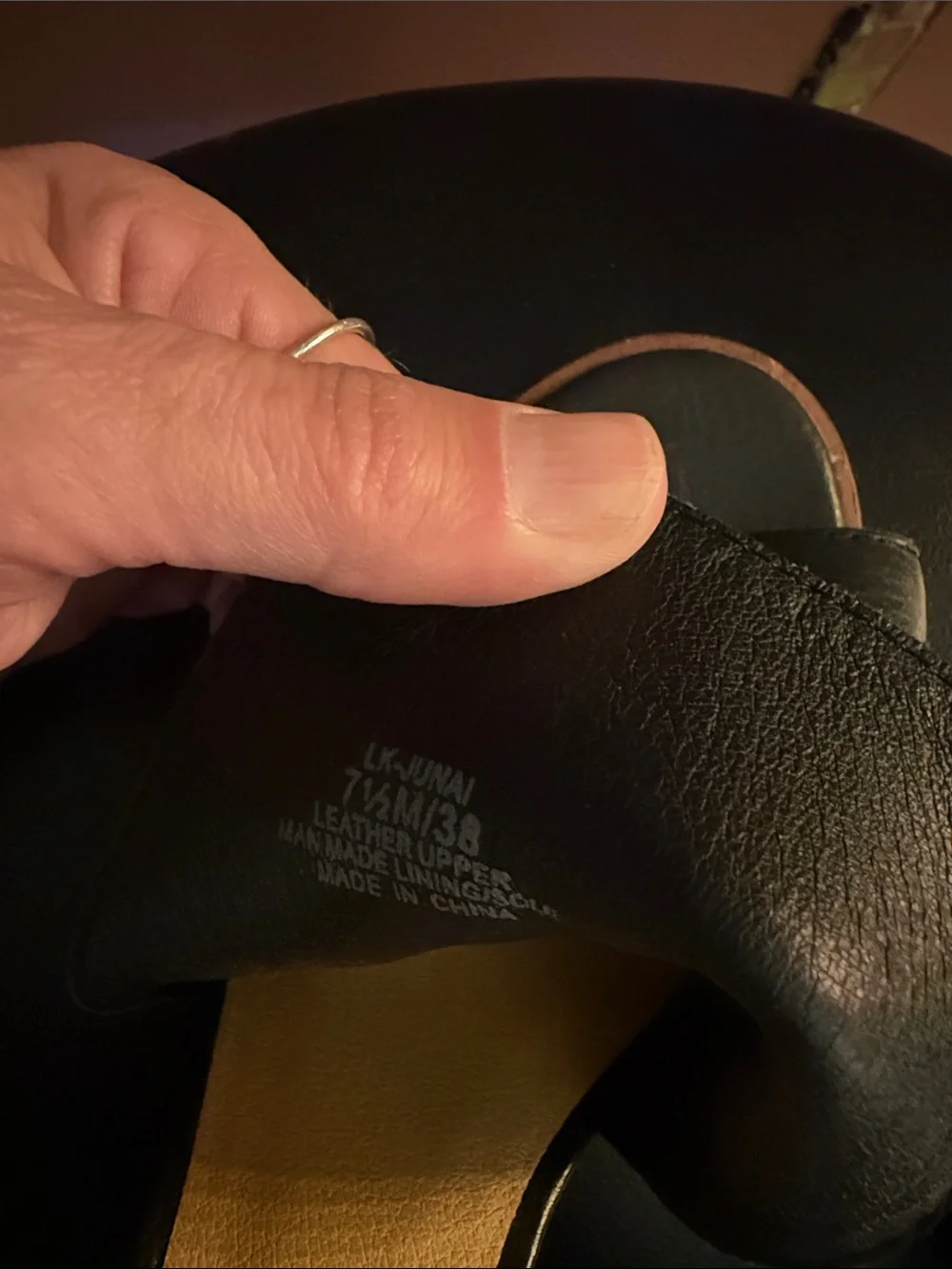 Lucky Brand Black Open-Toe Leather Ankle Booties
